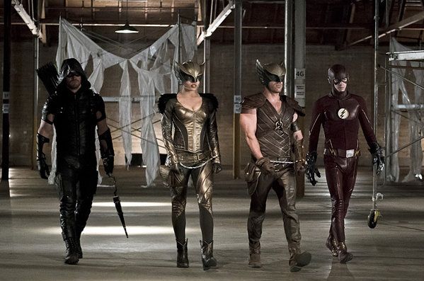 Green Arrow, Hawkgirl, Hawkman, The Flash