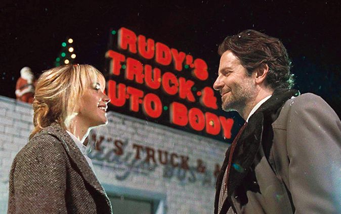 Jennifer Lawrence and Bradley Cooper in "Joy".