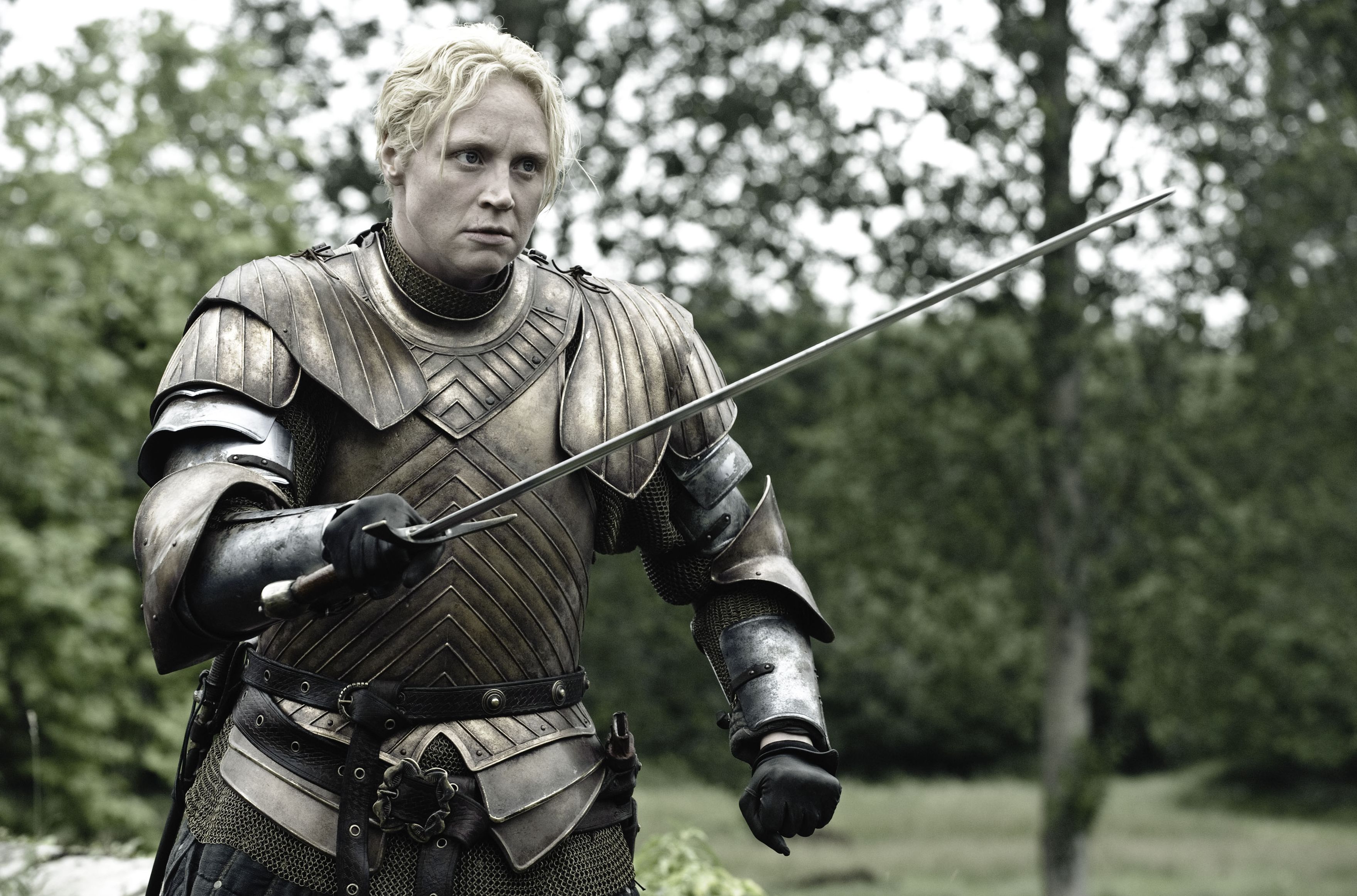 Brienne of Tarth, played by Gwendoline Christie