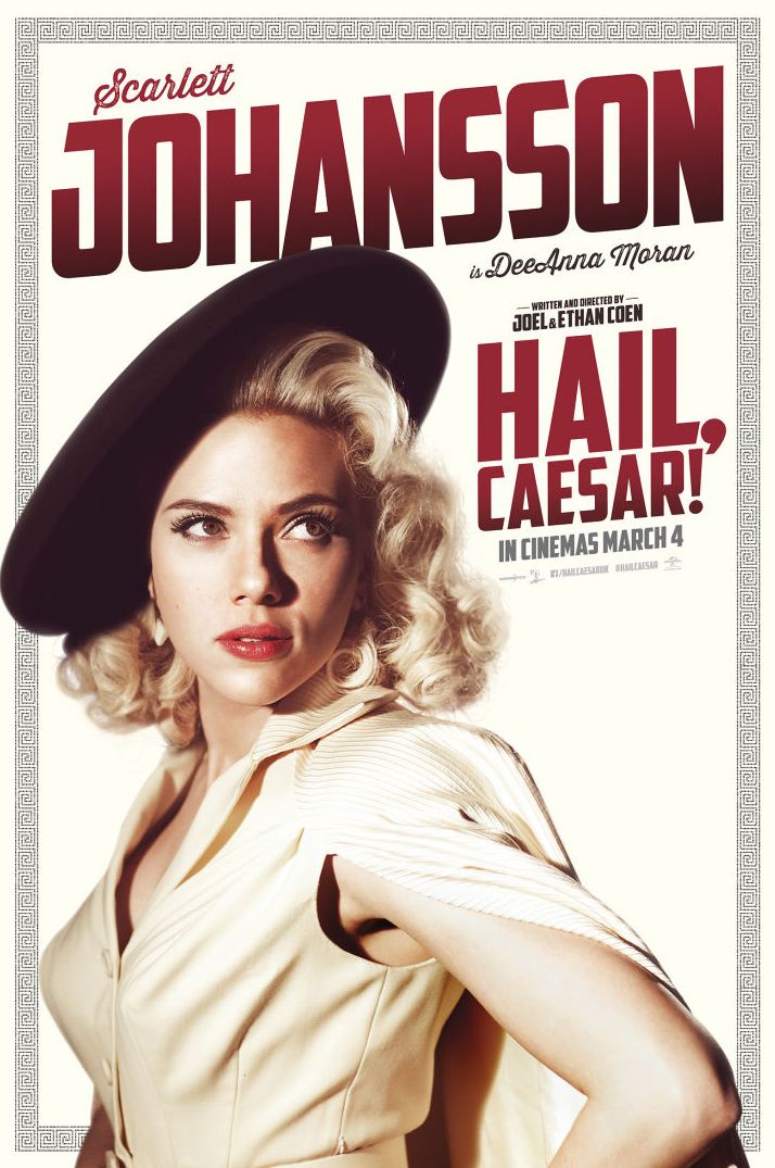Scarlett Johansson is DeeAnna Moran in Hail, Caesar!