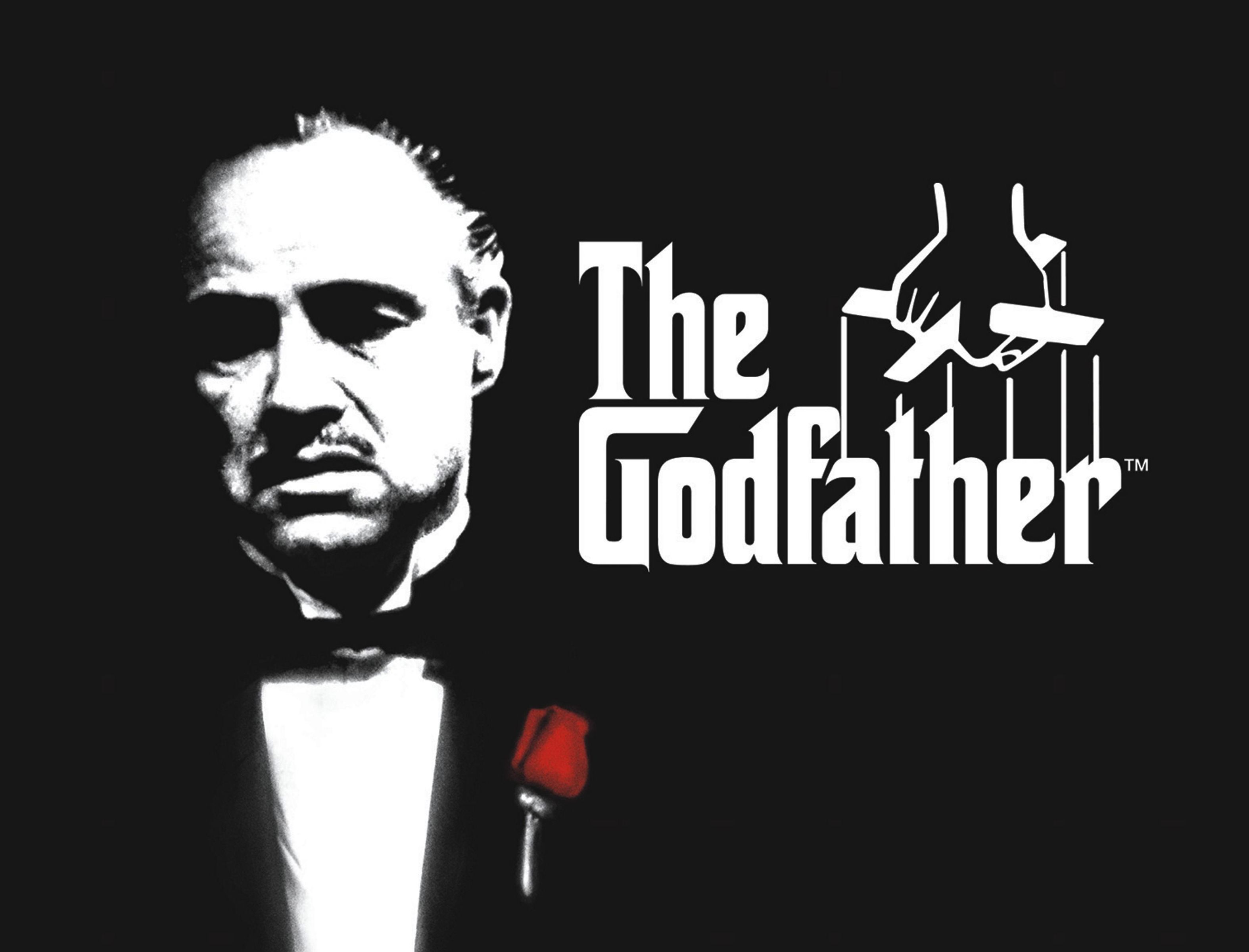 The Godfather Black and White poster