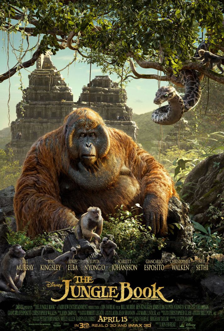 Jungle Book Poster featuring King Louie and Kaa