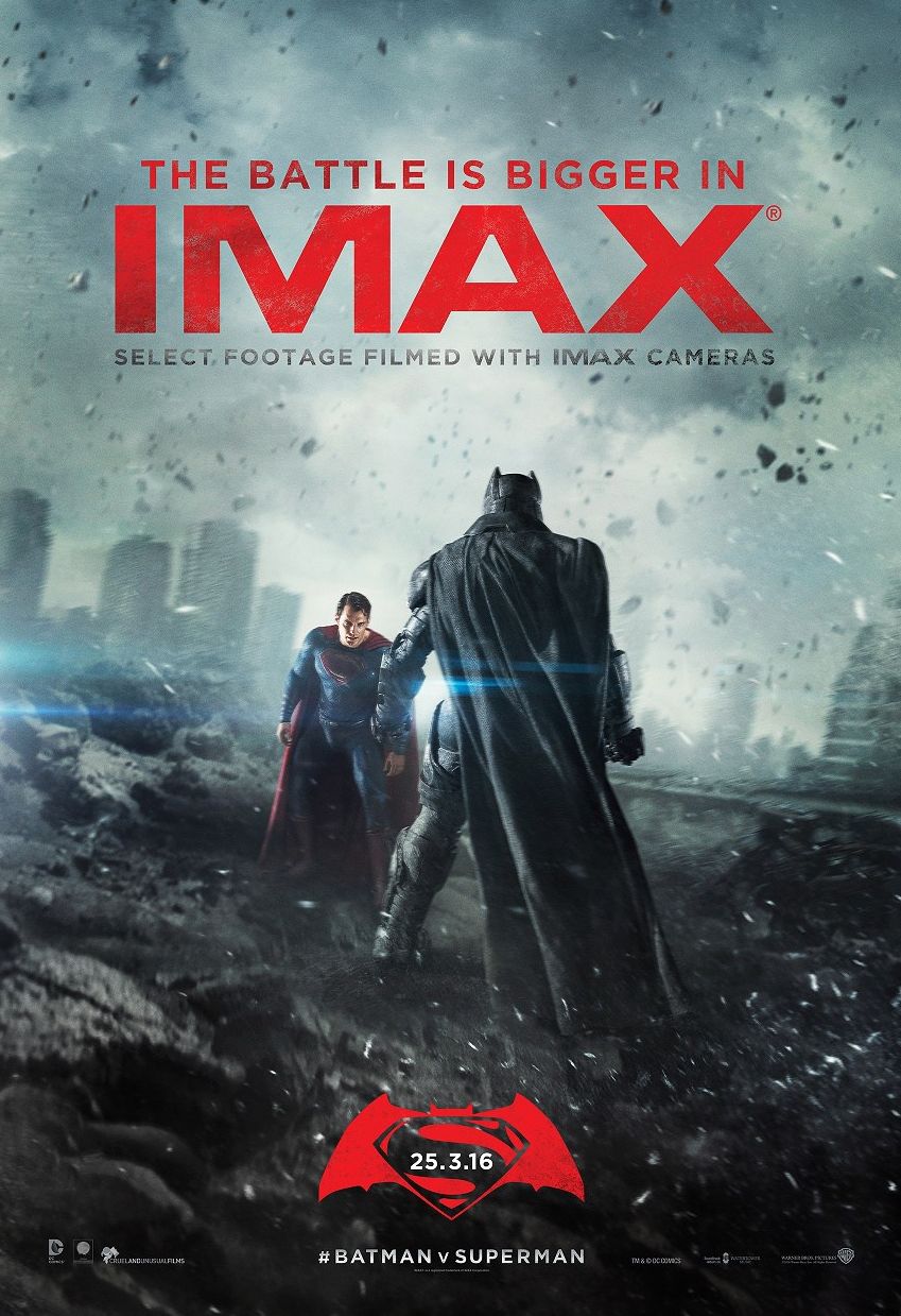 Batman v Superman imax poster