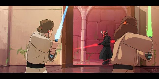Star Wars, Imagined in the style of Studio Ghibli