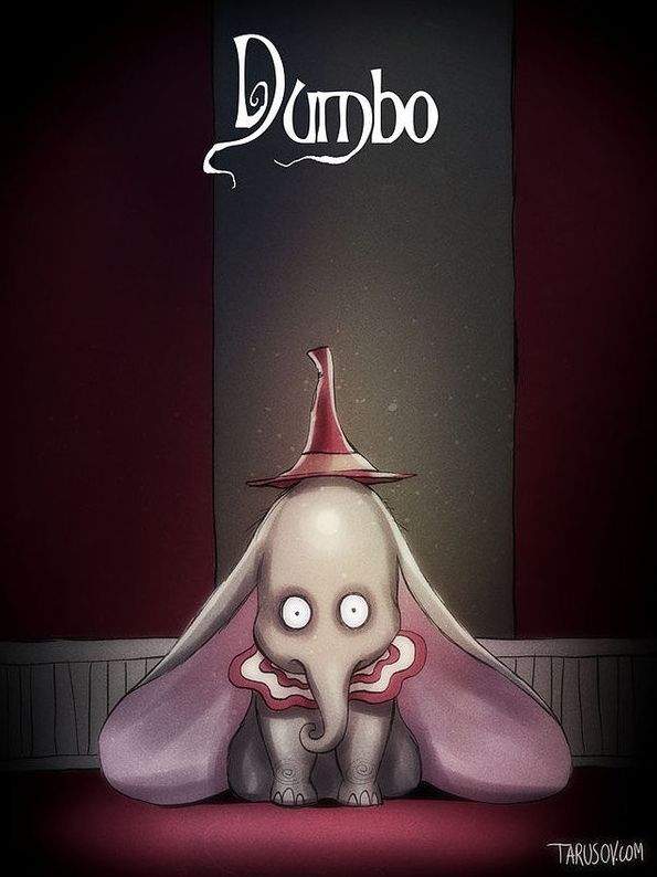 Artist Andrew Tarusov gives Disney Characters a Tim Burton F