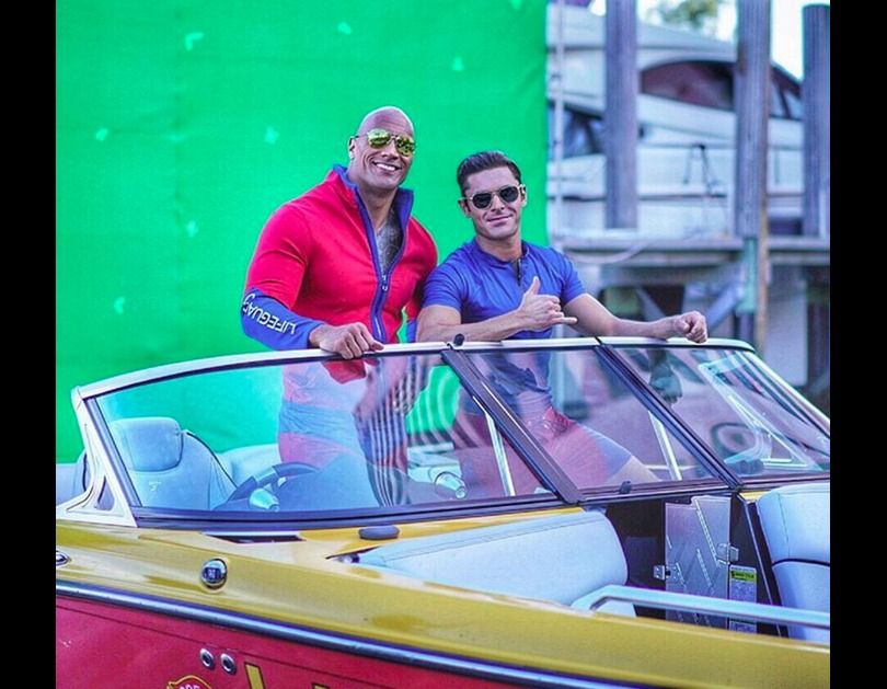 Dwayne Johnson as Mitch Buchannon &amp; Zac Efron as Matt Brody 