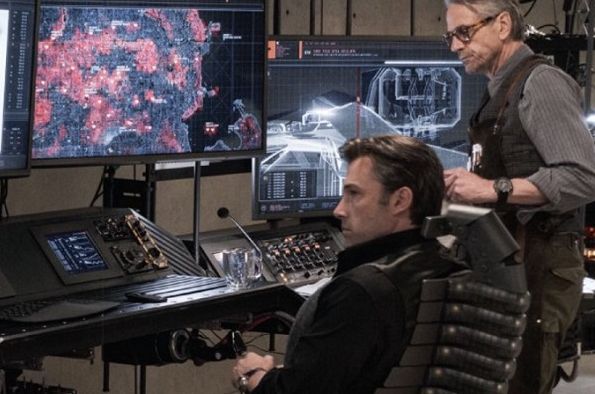 Ben Affleck and Jeremy Irons in new image from Batman v Supe
