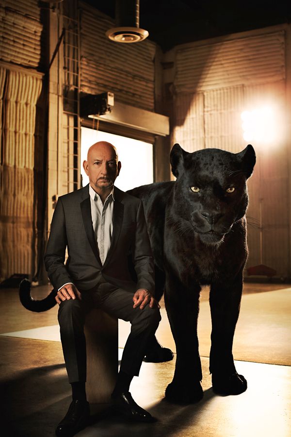 Sir Ben Kingsley as the voice of Bagheera