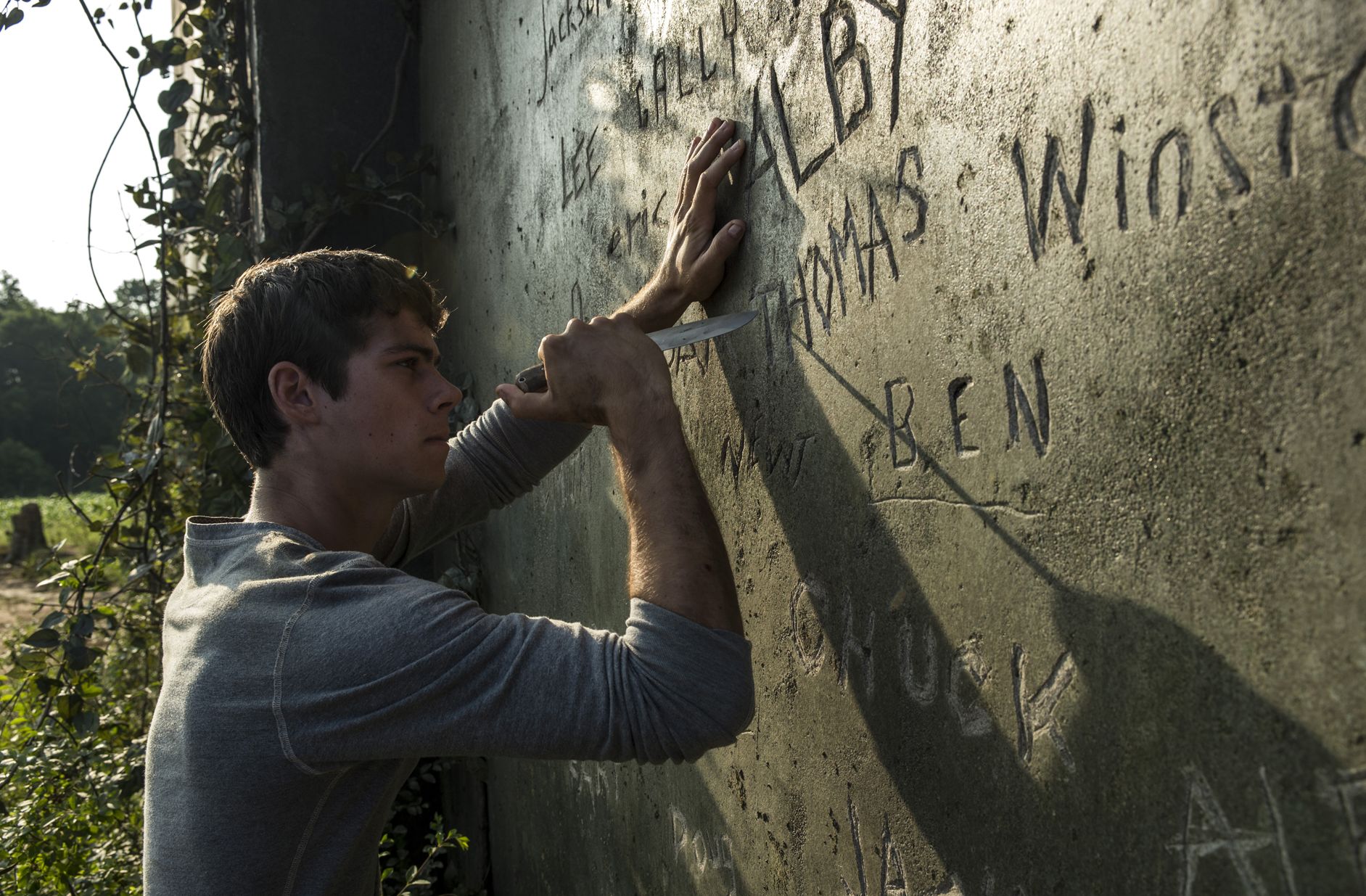 Dylan O'Brien in The Maze Runner