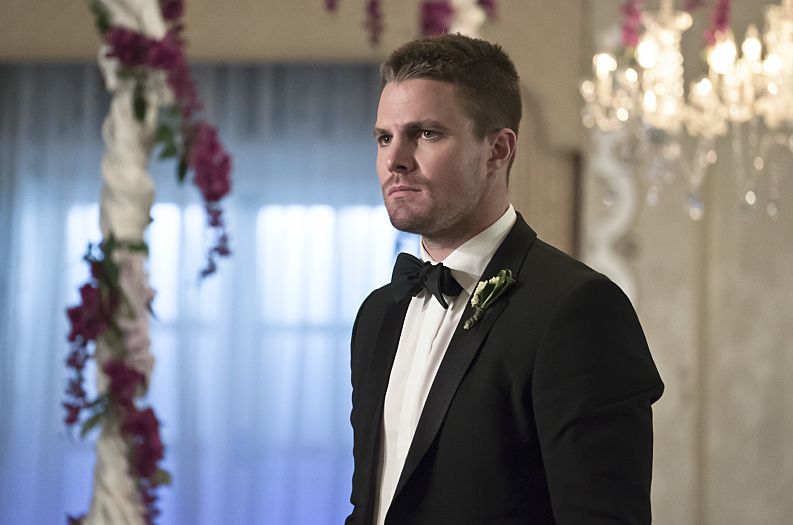 Oliver Queen on his "wedding day"