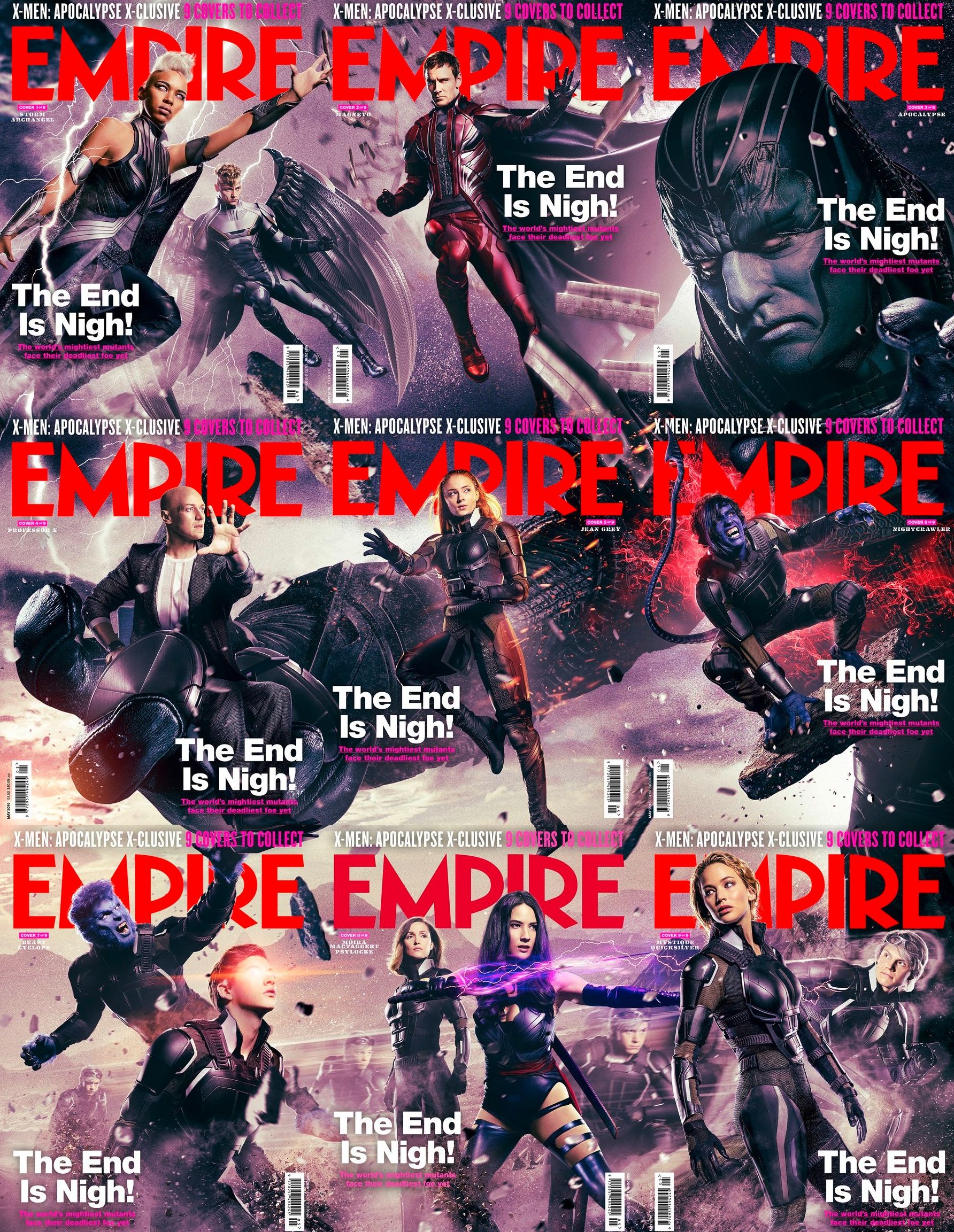 X-Men: Apocalypse Empire cover set