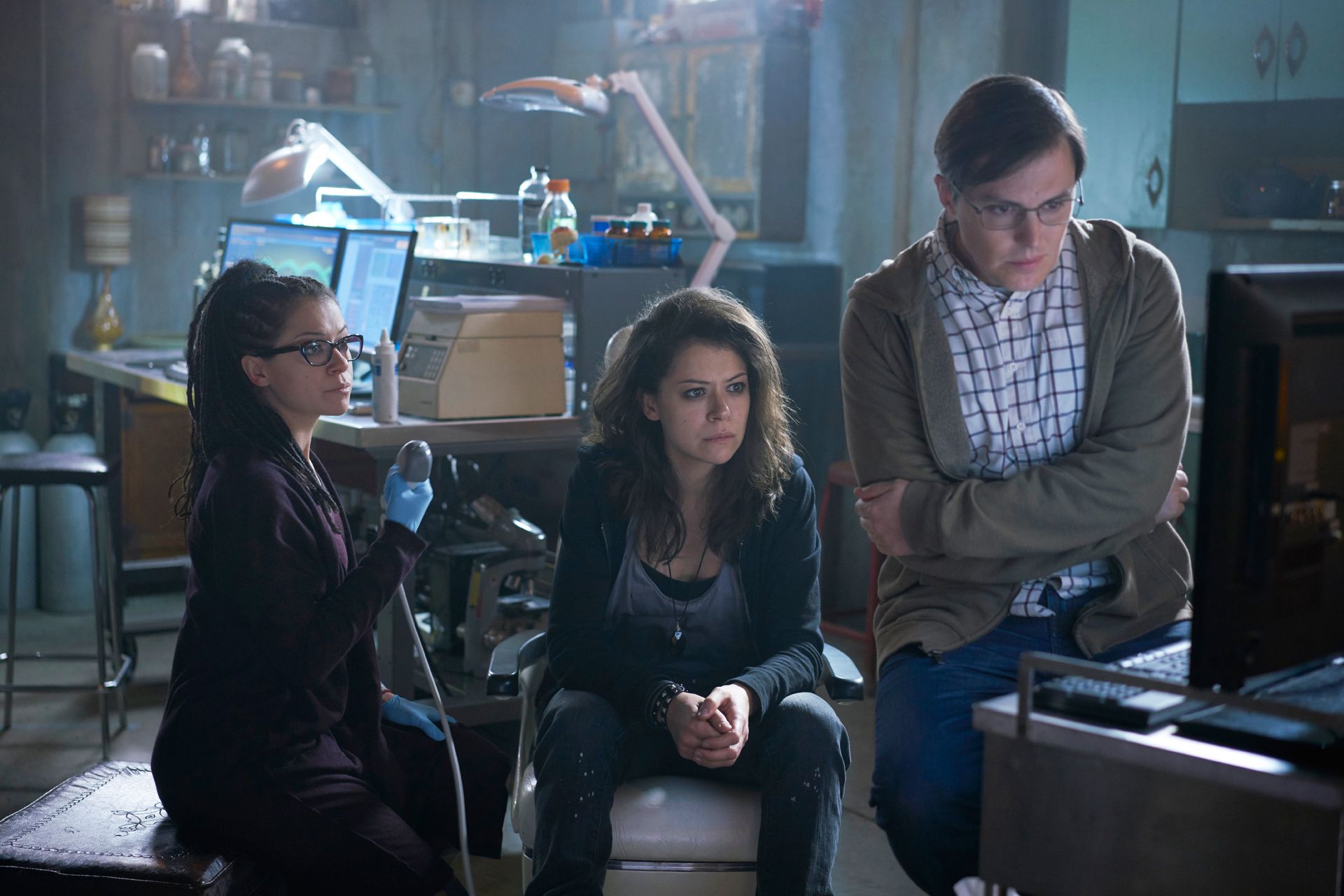 Tatiana Maslany as Cosima Niehaus &amp; Sarah Manning and Josh V