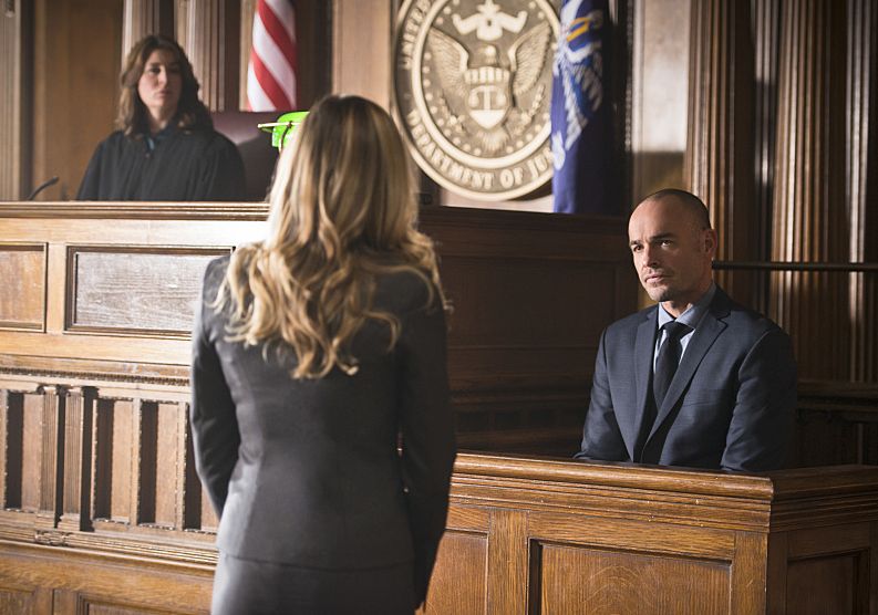 Captain Lance testifying against Damian Darhk