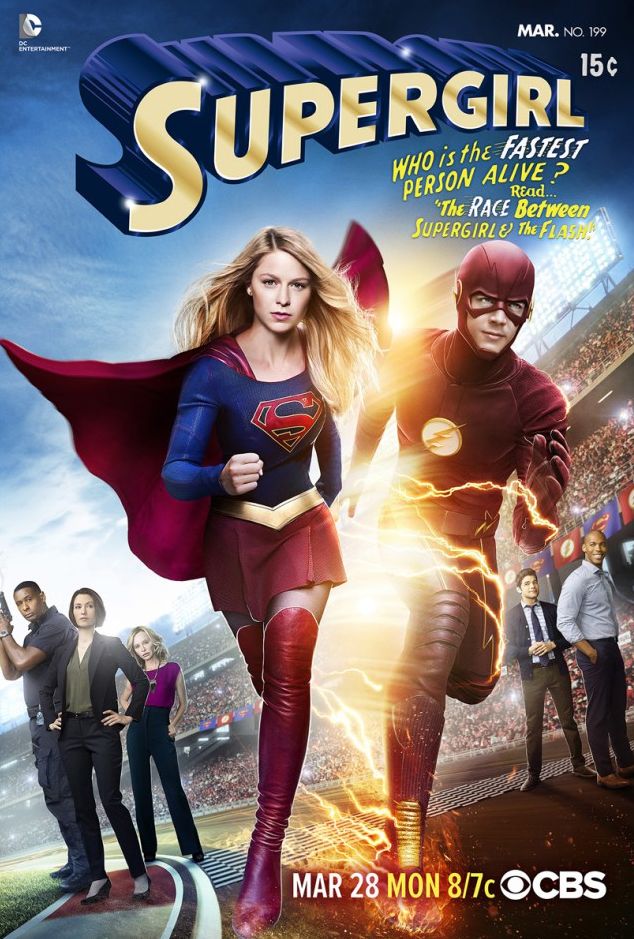Official Poster for Supergirl/Flash Crossover Pays Homage to