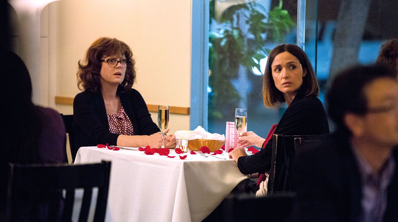 Susan Sarandon and Rose Bryne in "The Meddler"