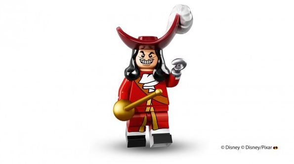 Captain Hook in Lego minifigure form