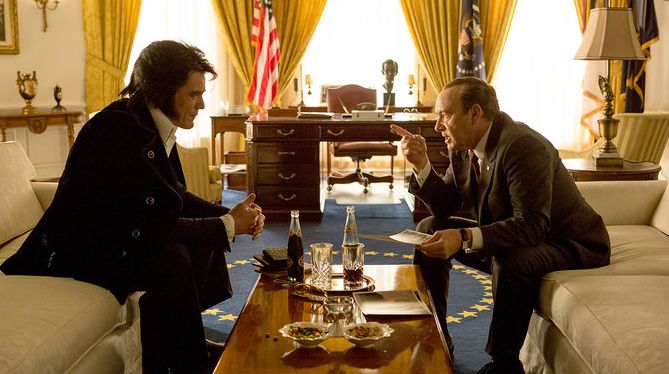 Michael Shannon and Kevin Spacey in "Elvis & Nixon"