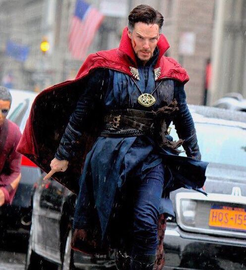 Benedict Cumberbatch in Doctor Strange Outfit