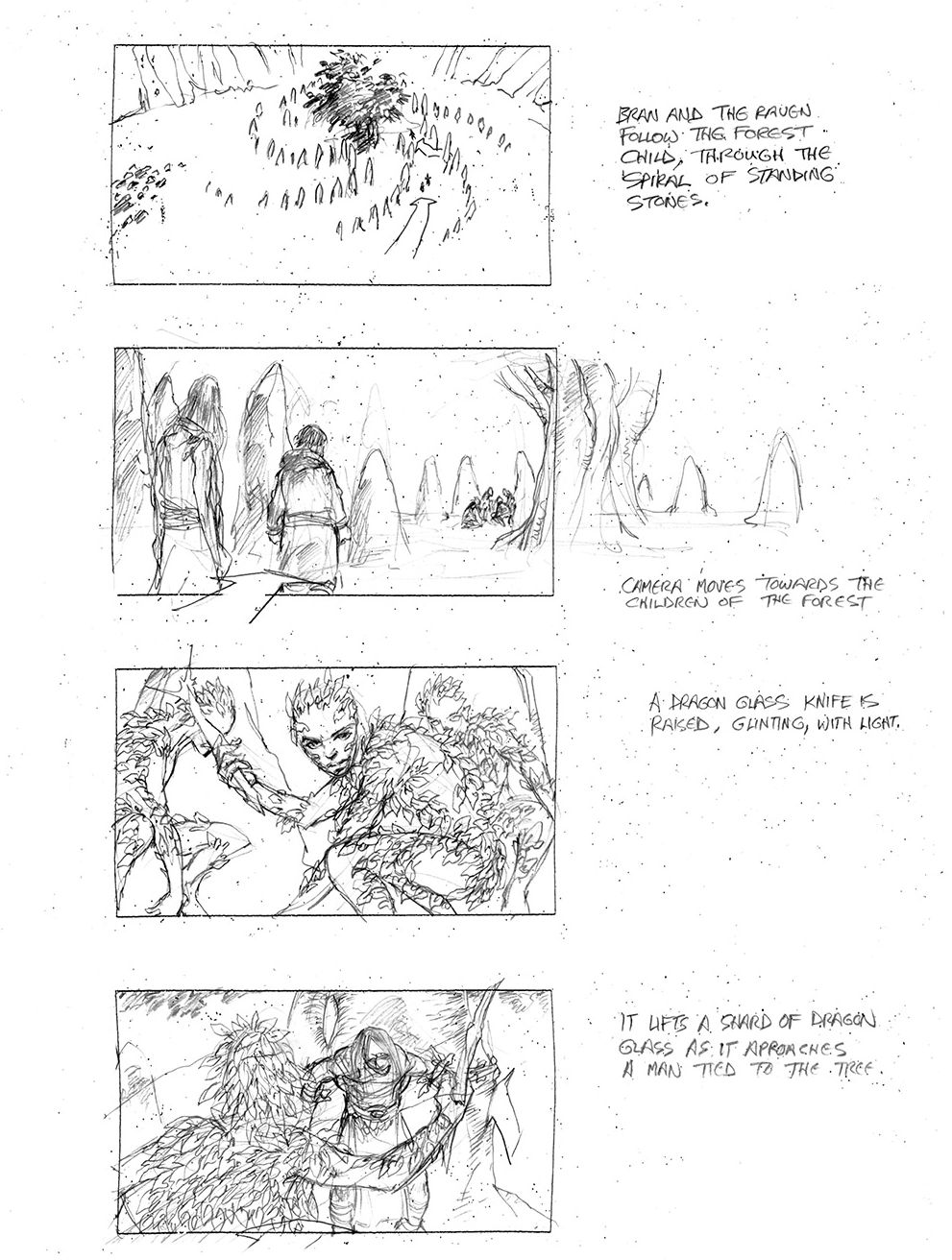 The origin of the White Walkers storyboard 1