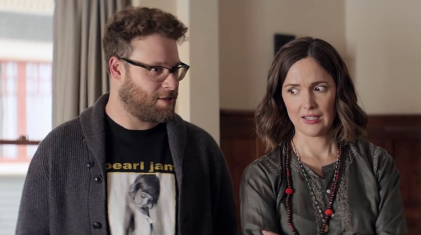 Seth Rogen and Rose Byrne in "Neighbors 2".