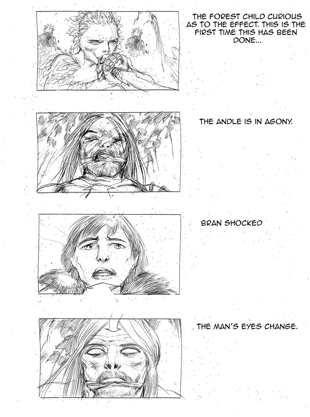 The origin of the white walkers storyboard 3