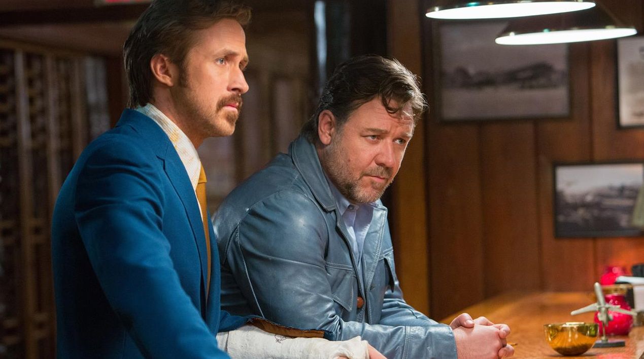 Ryan Gosling and Russell Crowe in "The Nice Guys"