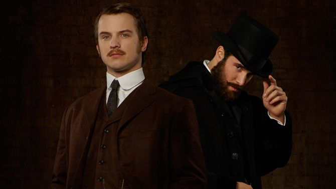 Freddie Stroma as H.G. Wells and Josh Bowman as Jack the Rip