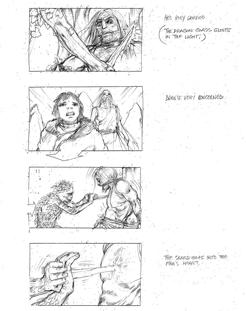 The origin of the white walkers storyboard 2