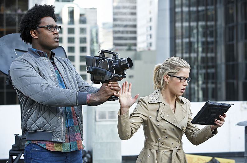 Curtis Holt and Felicity Smoak