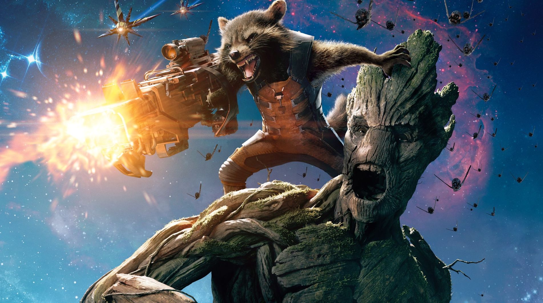 Rocket Raccoon and Groot