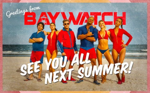 Baywatch postcard