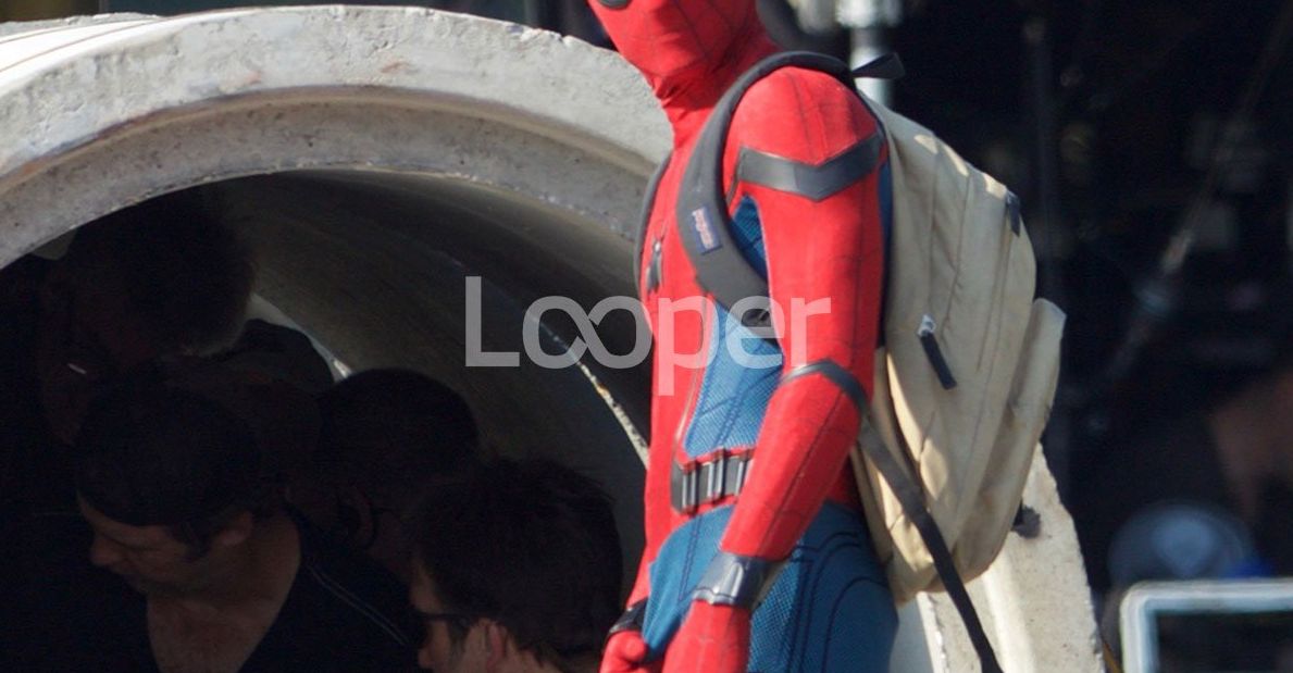 First look at Tom Holland in-suit on the set of &#039;Spider-Man: