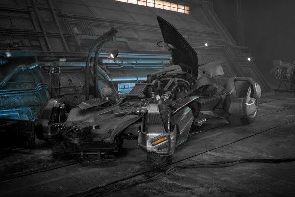 New Batmobile seen on the set of Justice League (Image via C