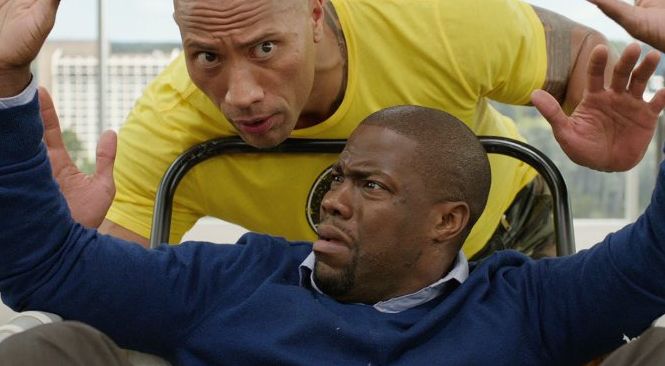 Dwayne Johnson as Bob Stone & Kevin Hart as Calvin "The Gold