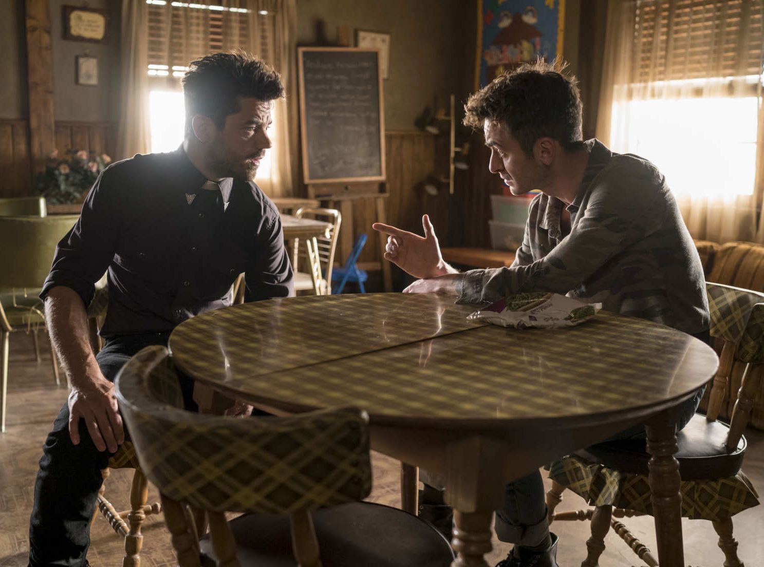 Dominic Cooper and Joseph Gilgun