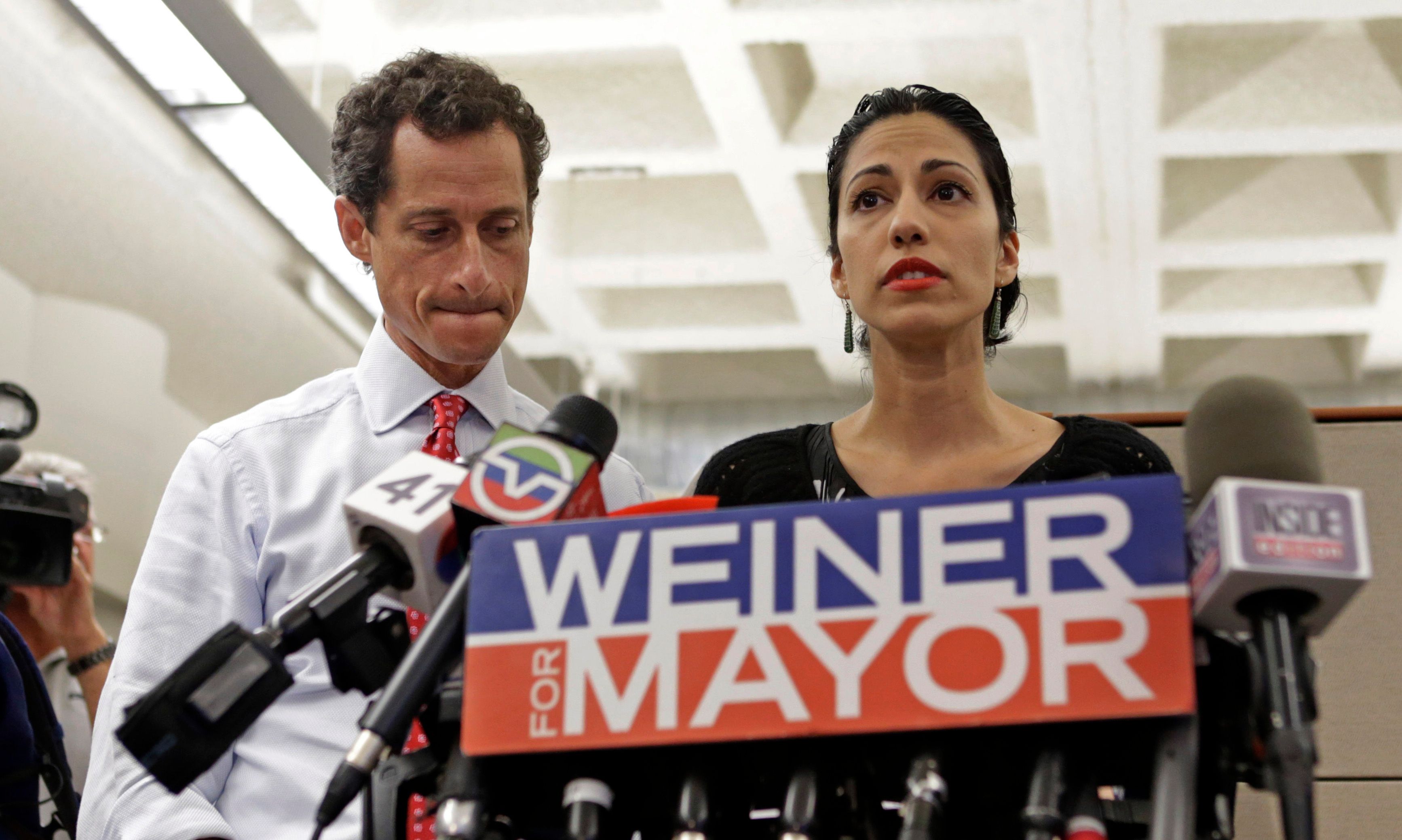Anthony Weiner and His Wife Face the Media