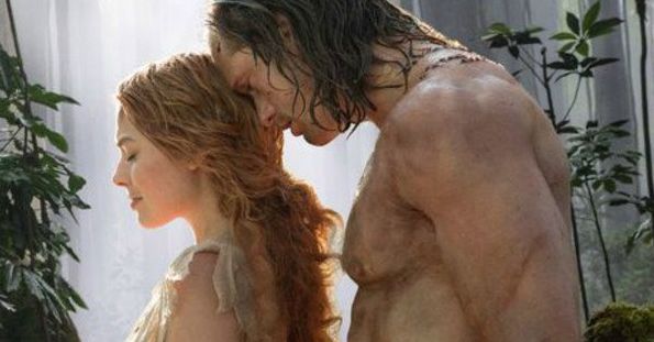 Margot Robbie and Alexander Skarsgard in "The Legend of Tarzan"