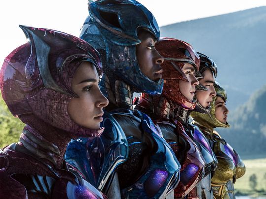New image shows Power Rangers in suits and unmasked
