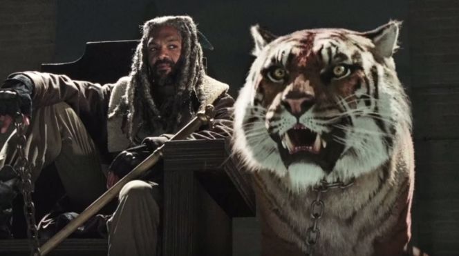 King Ezekiel and his tiger