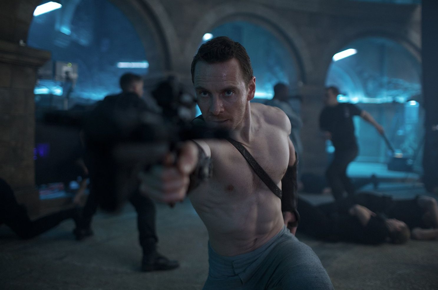 Jumping to the present with Michael Fassbender in a new imag