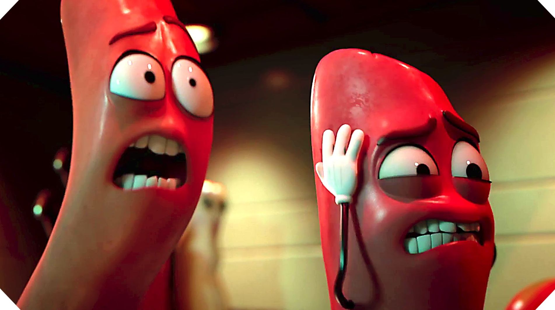 Frank (Seth Rogen) and Barry (Michael Cera) in "Sausage Party"