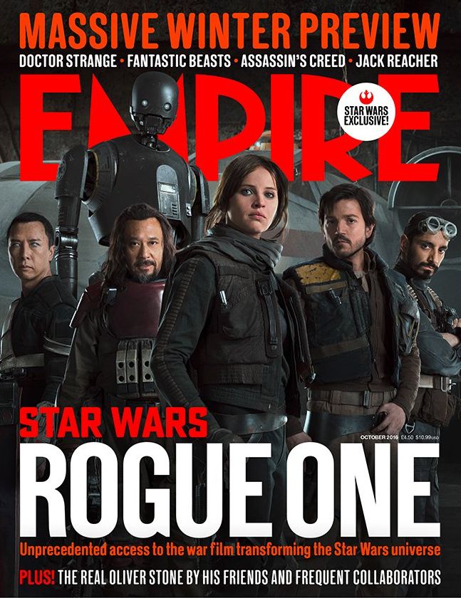 The heroes of Rogue One in a new Empire cover