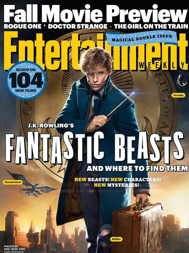 EW&#039;s &quot;Fantastic Beasts and Where To Find Them&quot; cover