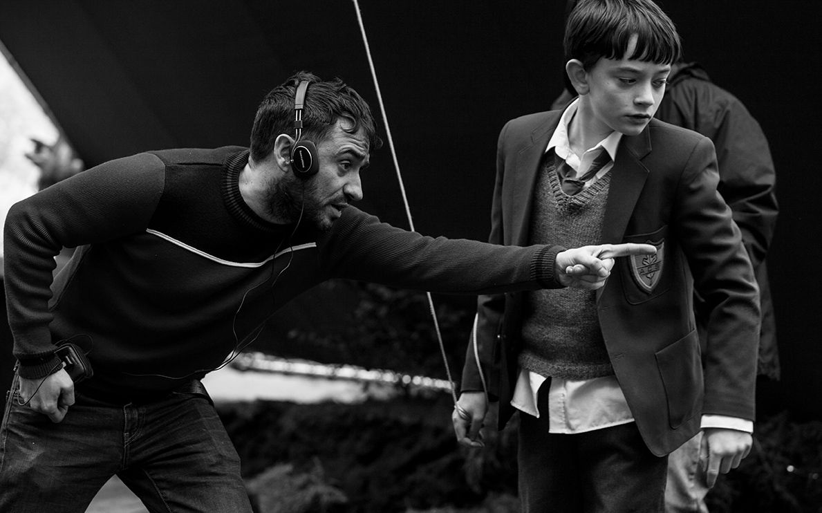 Juan Antonio Bayona on the set of 'A Monster Calls'