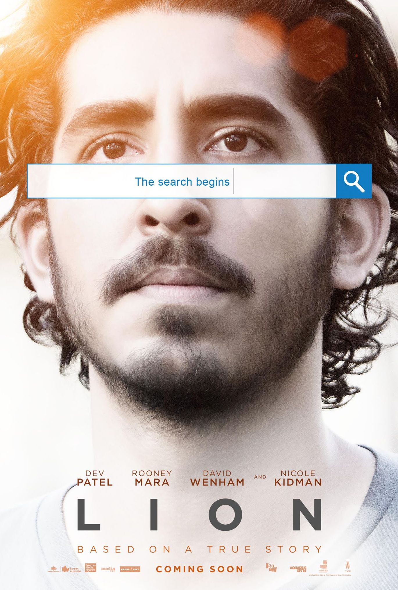 'Lion' (2016) Poster - Dev Patel and Rooney Mara