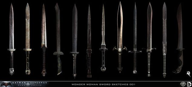 Wonder Woman&#039;s sword concept art