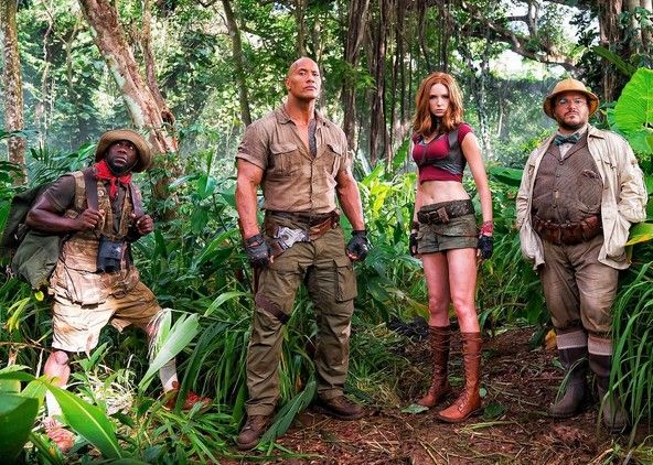 First look at "Jumanji" starring Dwayne Johnson, Kevin Hart,