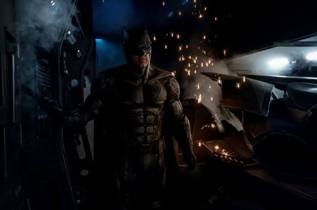 Ben Affleck in the new, tactical Batsuit for &#039;Justice League