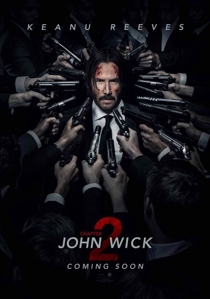 All guns on John Wick in the official poster for Chapter 2 i