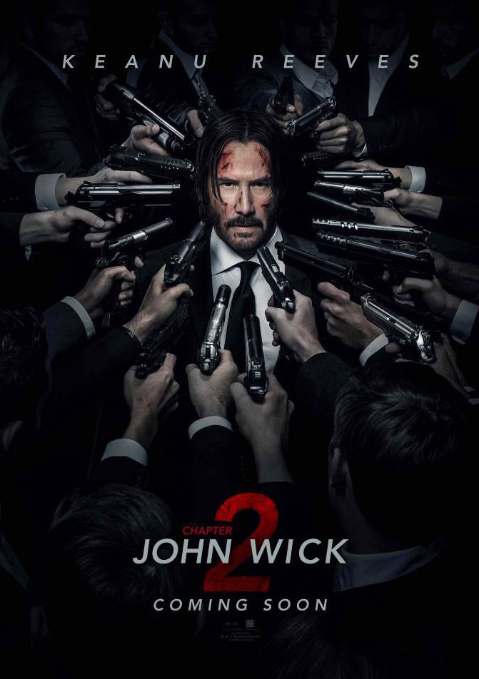 All guns on John Wick in the official poster for Chapter 2 i